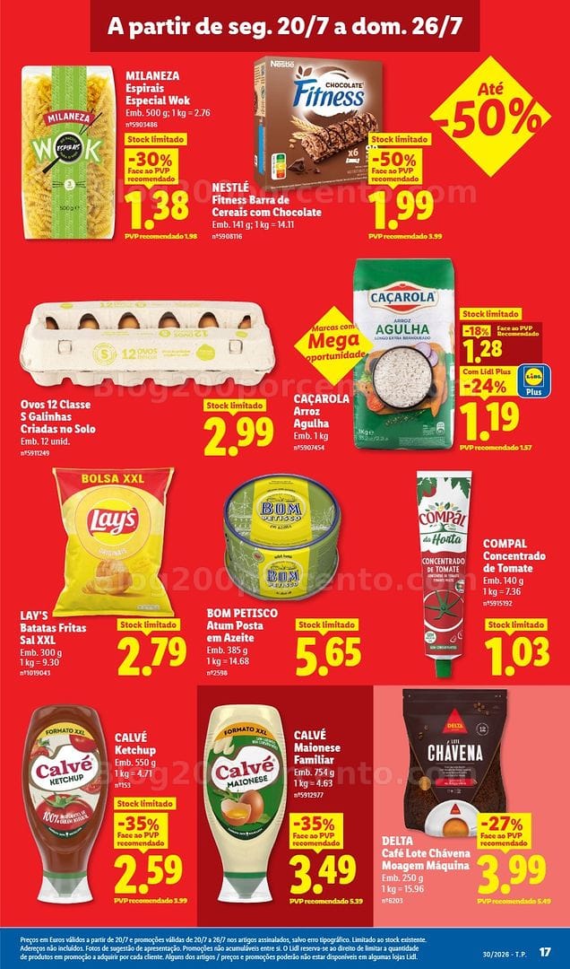 Antevisão Folheto LIDL Promoções de 20 a 26 julho