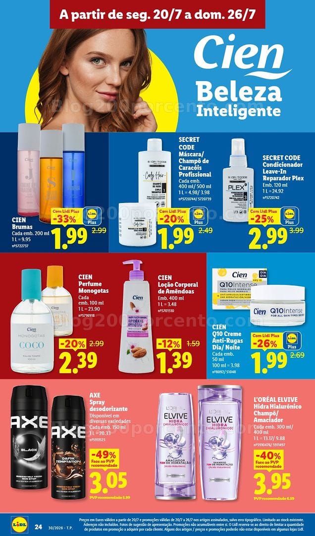 Antevisão Folheto LIDL Promoções de 20 a 26 julho