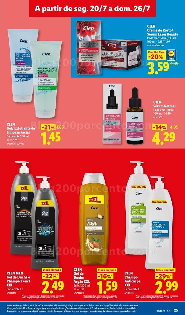 Antevisão Folheto LIDL Promoções de 20 a 26 julho
