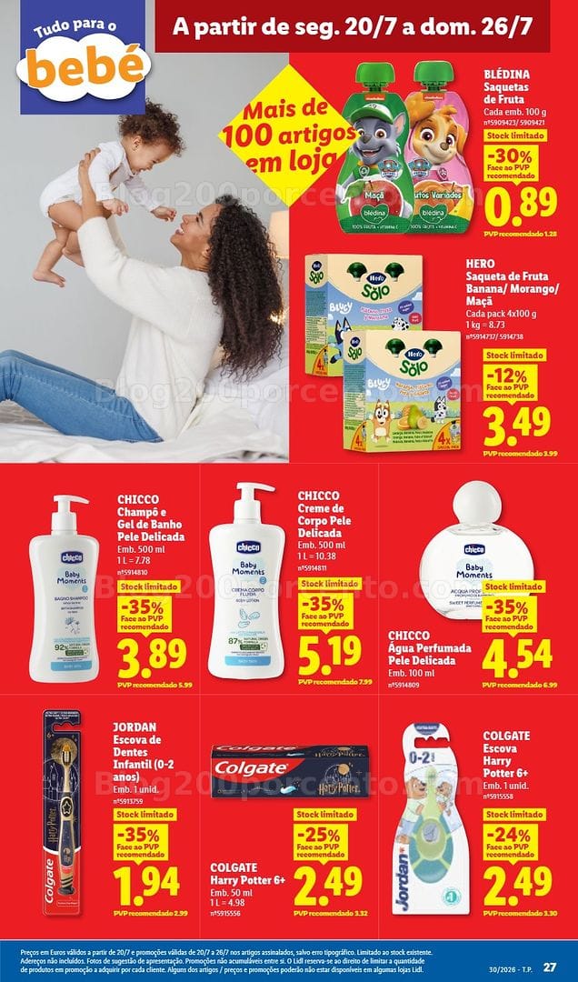 Antevisão Folheto LIDL Promoções de 20 a 26 julho