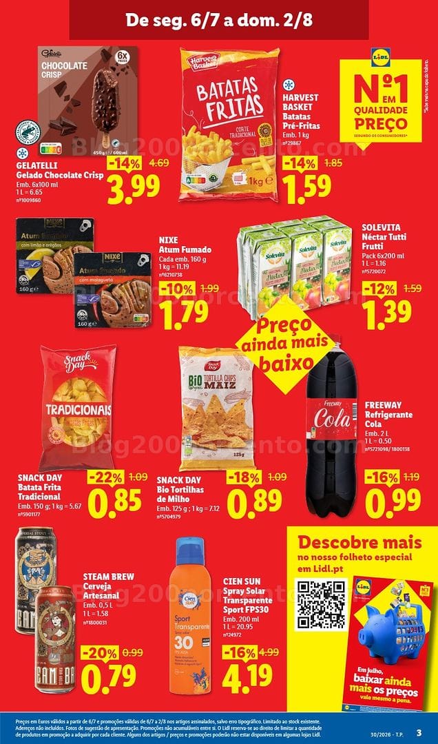 Antevisão Folheto LIDL Promoções de 20 a 26 julho