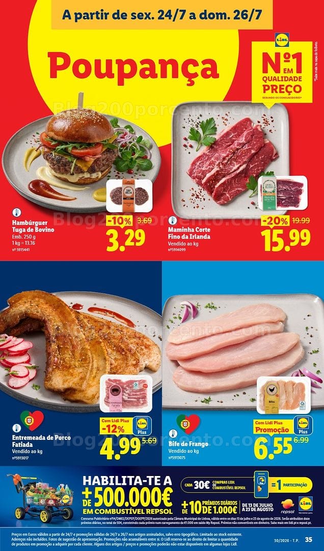 Antevisão Folheto LIDL Promoções de 20 a 26 julho