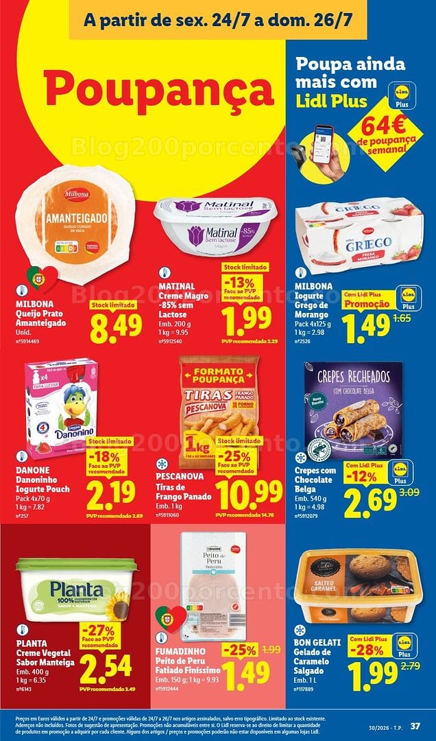 Antevisão Folheto LIDL Promoções de 20 a 26 julho