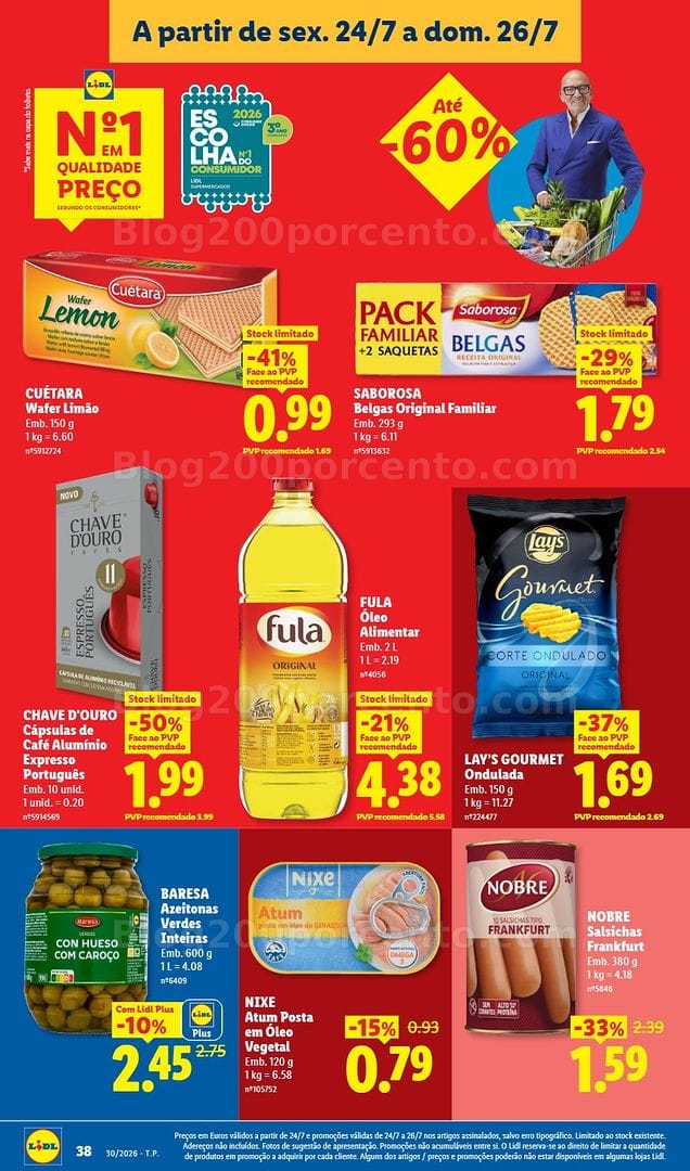 Antevisão Folheto LIDL Promoções de 20 a 26 julho