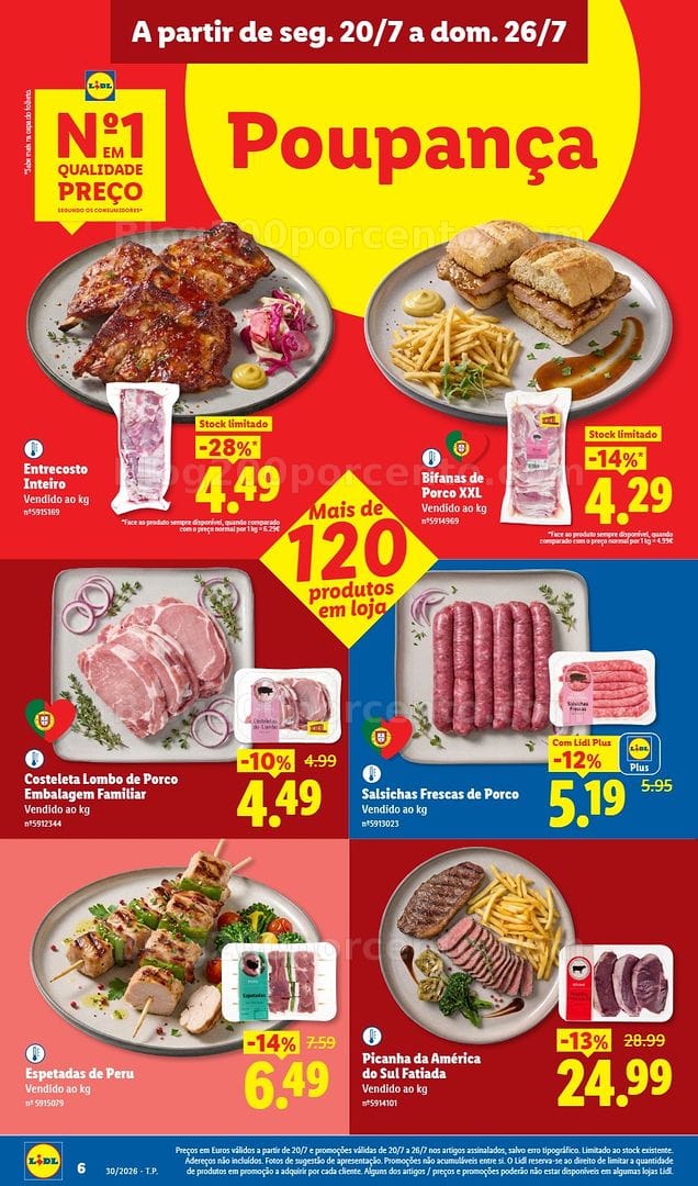 Antevisão Folheto LIDL Promoções de 20 a 26 julho