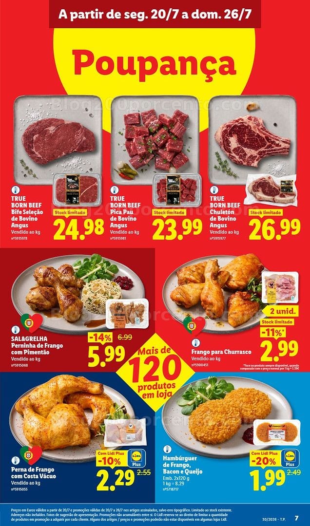 Antevisão Folheto LIDL Promoções de 20 a 26 julho