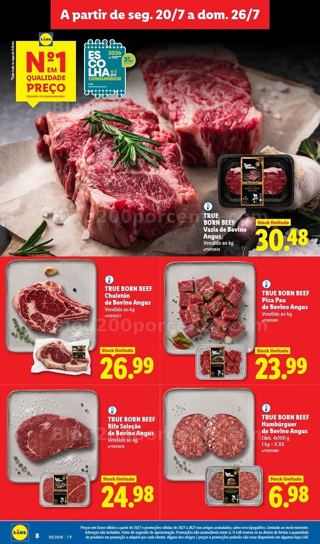 Antevisão Folheto LIDL Promoções de 20 a 26 julho