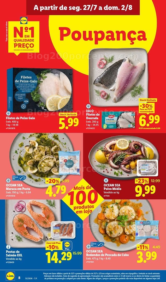 Antevisão Folheto LIDL Promoções de 27 julho a 2 agosto