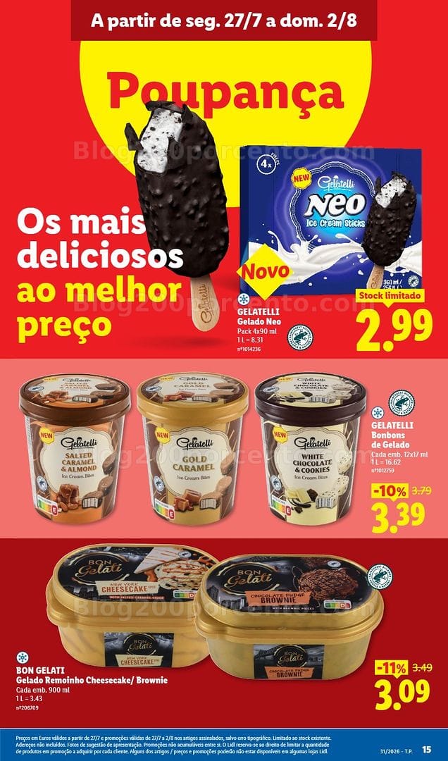 Antevisão Folheto LIDL Promoções de 27 julho a 2 agosto