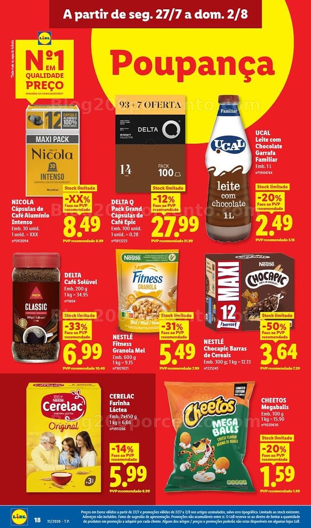 Antevisão Folheto LIDL Promoções de 27 julho a 2 agosto