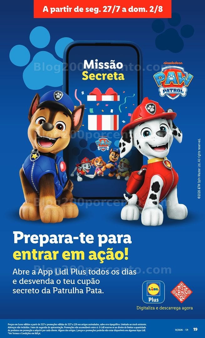 Antevisão Folheto LIDL Promoções de 27 julho a 2 agosto