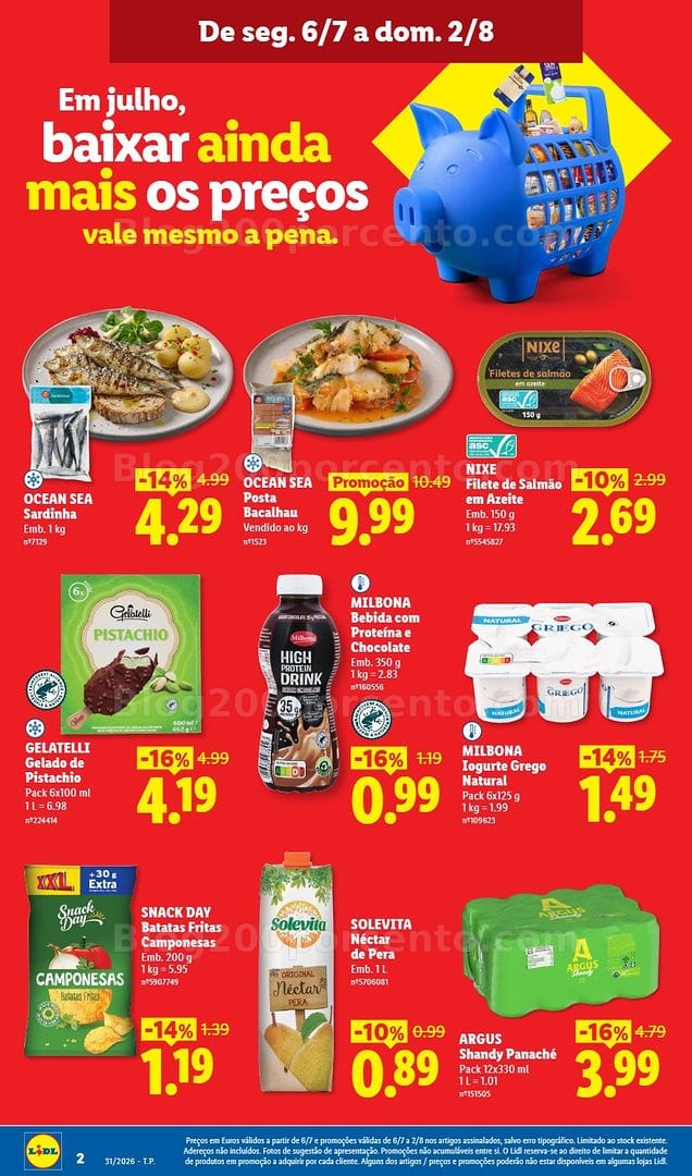 Antevisão Folheto LIDL Promoções de 27 julho a 2 agosto