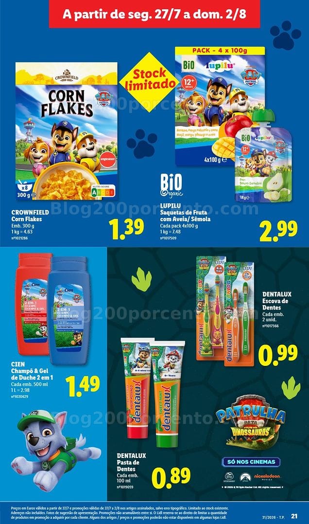 Antevisão Folheto LIDL Promoções de 27 julho a 2 agosto