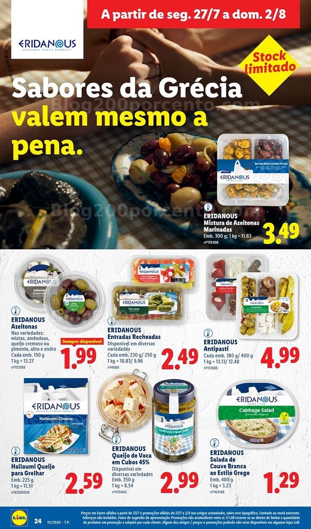 Antevisão Folheto LIDL Promoções de 27 julho a 2 agosto