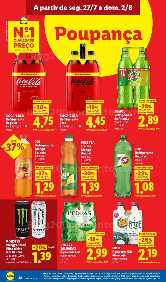 Antevisão Folheto LIDL Promoções de 27 julho a 2 agosto