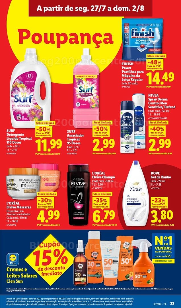 Antevisão Folheto LIDL Promoções de 27 julho a 2 agosto