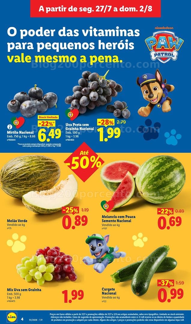 Antevisão Folheto LIDL Promoções de 27 julho a 2 agosto