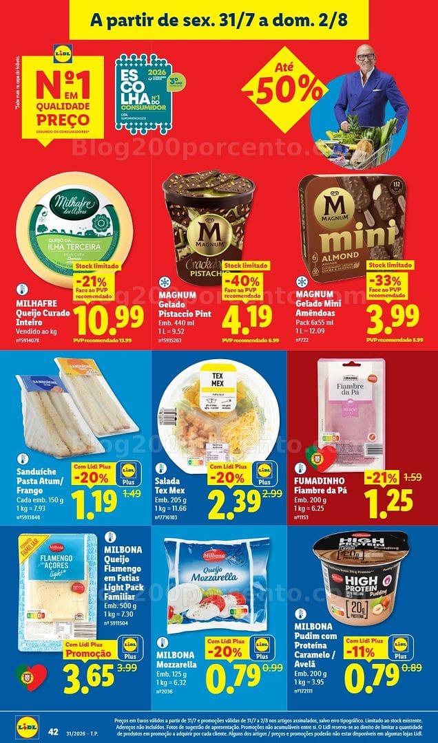 Antevisão Folheto LIDL Promoções de 27 julho a 2 agosto