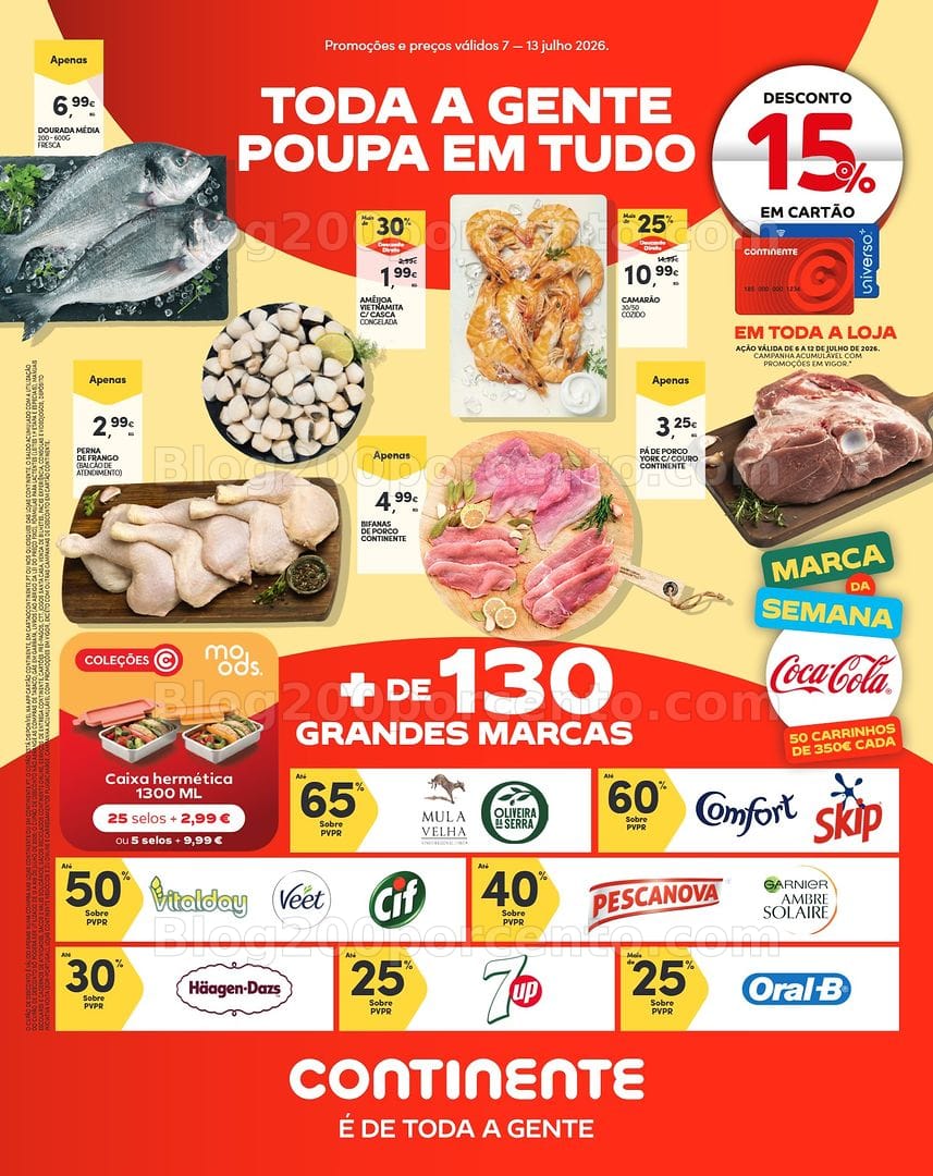 Antevisão Folheto CONTINENTE Madeira Promoções de 7 a 13 julho