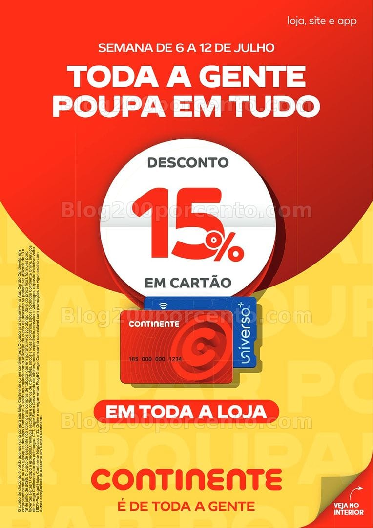 Antevisão Folheto CONTINENTE Promoções de 7 a 13 julho - Edição Digital