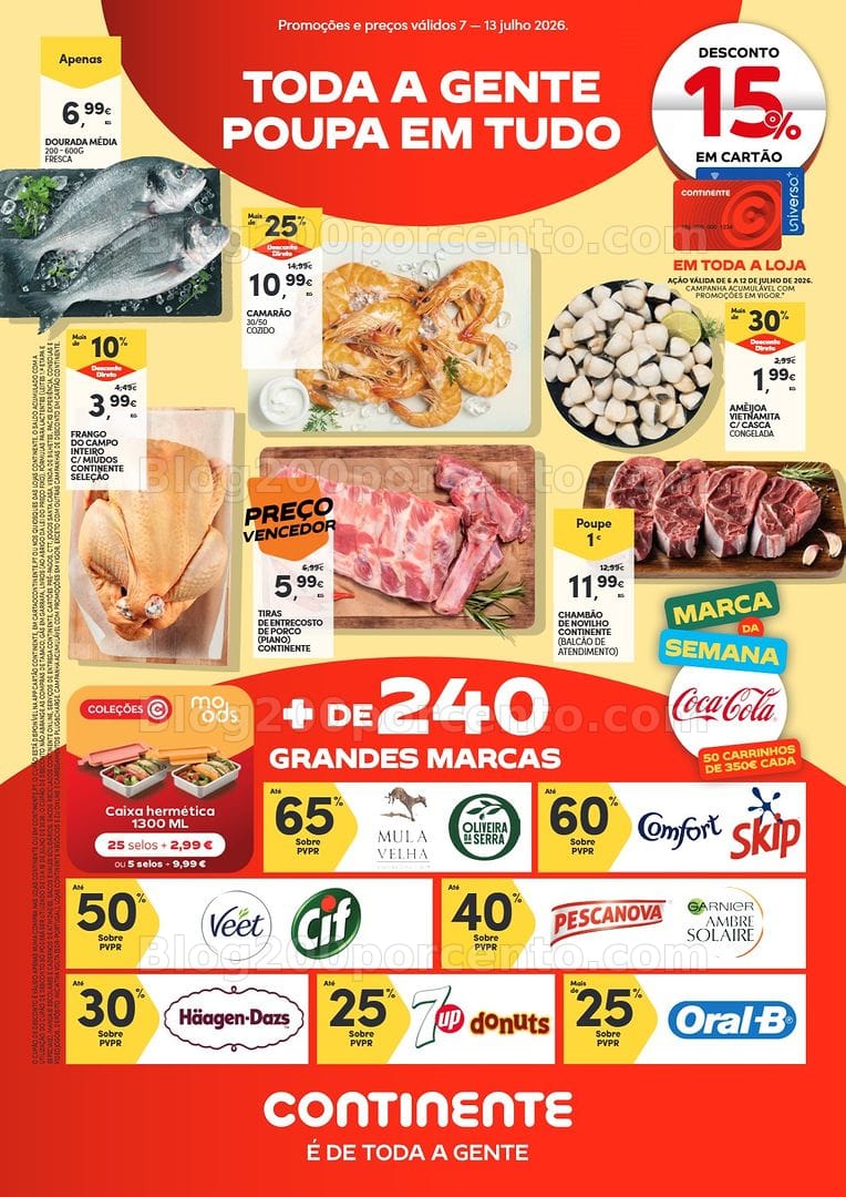 Antevisão Folheto CONTINENTE Promoções de 7 a 13 julho - Edição Digital