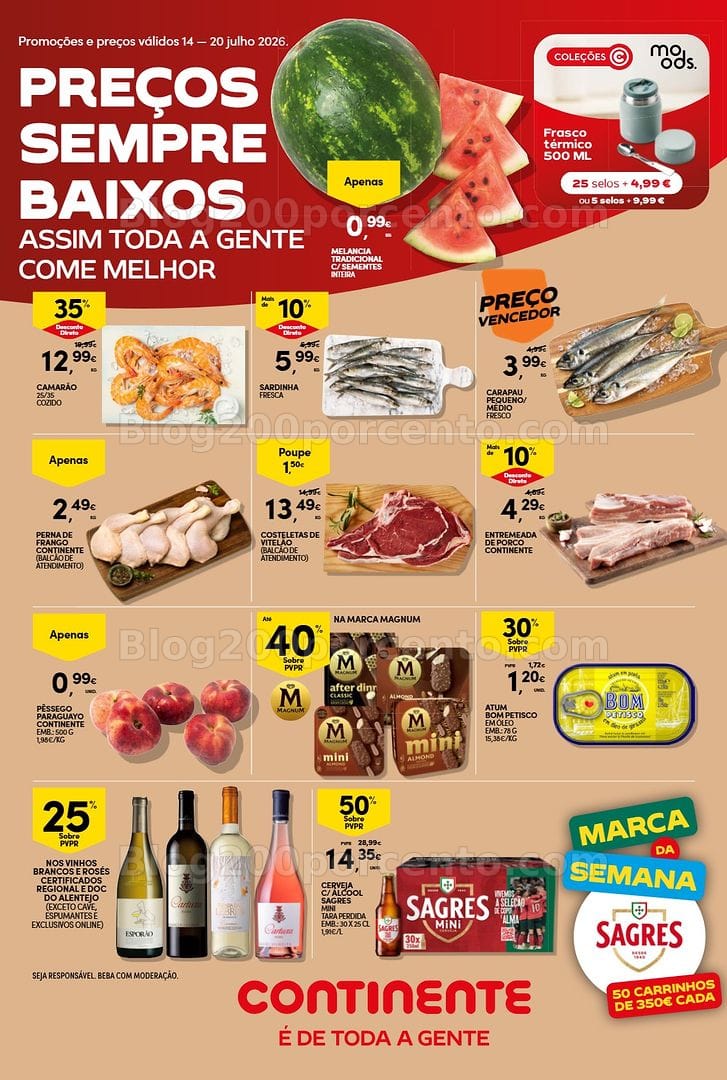 Antevisão Folheto CONTINENTE Bom Dia Promoções de 14 a 20 julho