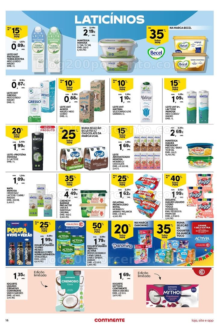 Antevisão Folheto CONTINENTE Bom Dia Promoções de 14 a 20 julho
