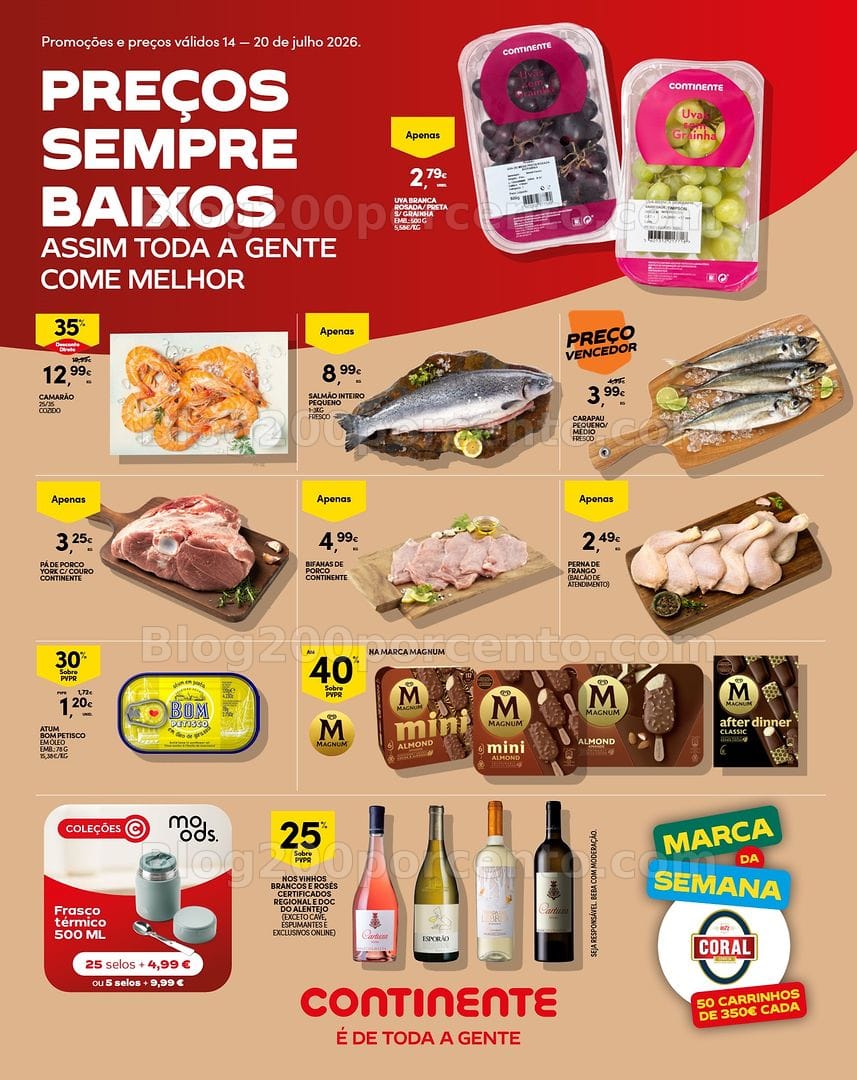 Antevisão Folheto CONTINENTE Madeira Promoções de 14 a 20 julho
