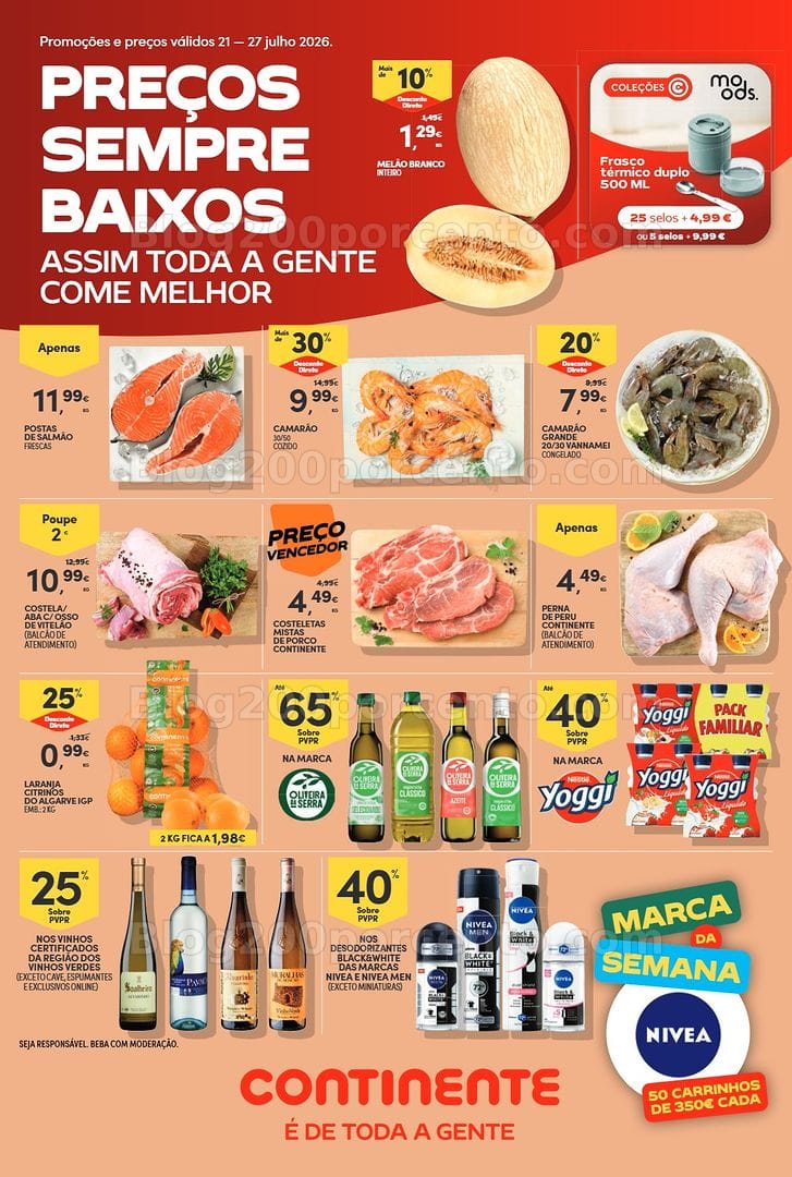 Antevisão Folheto CONTINENTE Bom Dia Promoções de 21 a 27 julho
