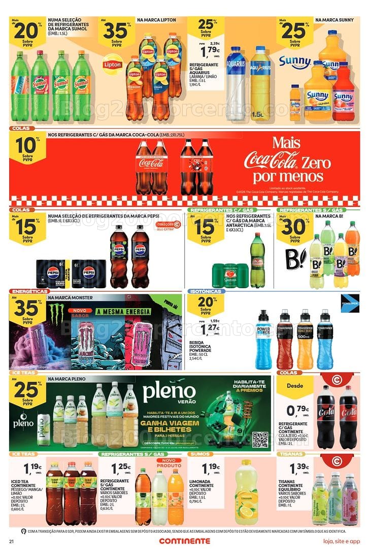 Antevisão Folheto CONTINENTE Bom Dia Promoções de 21 a 27 julho