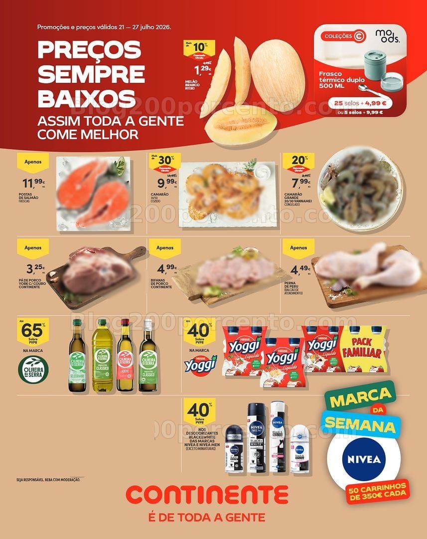 Antevisão Folheto CONTINENTE Madeira Promoções de 21 a 27 julho