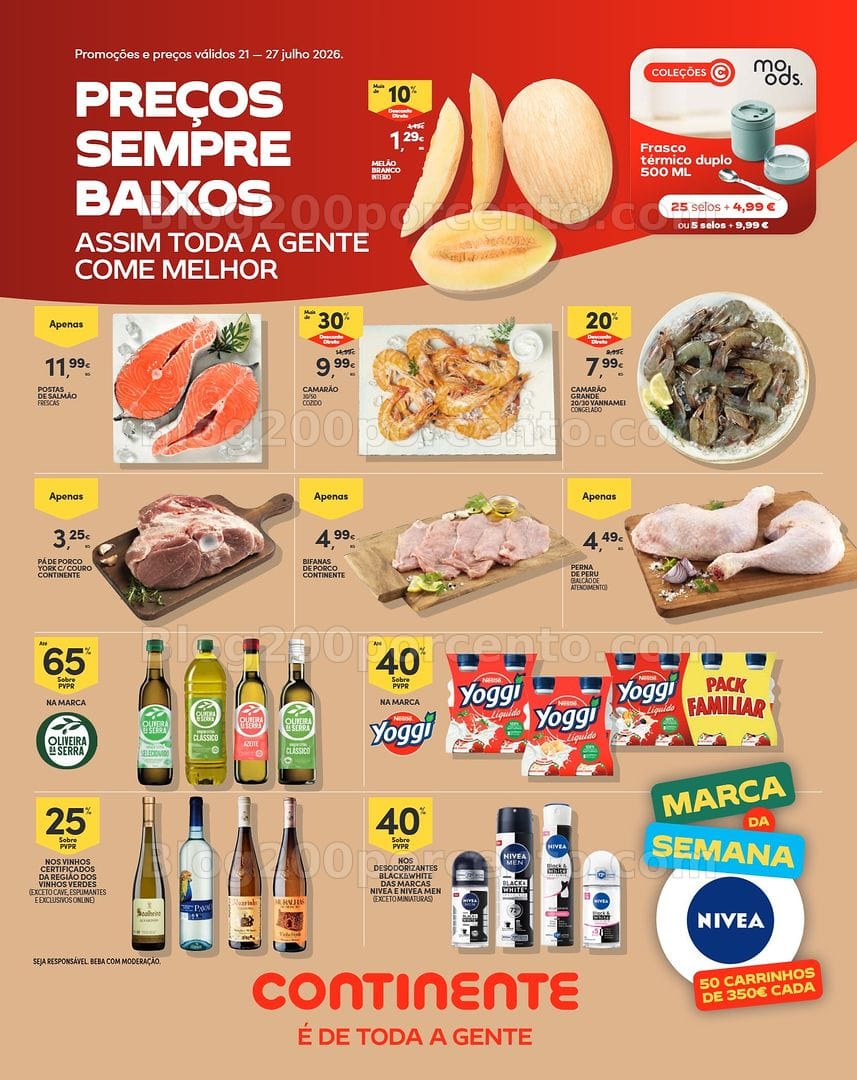 Antevisão Folheto CONTINENTE Madeira Promoções de 21 a 27 julho