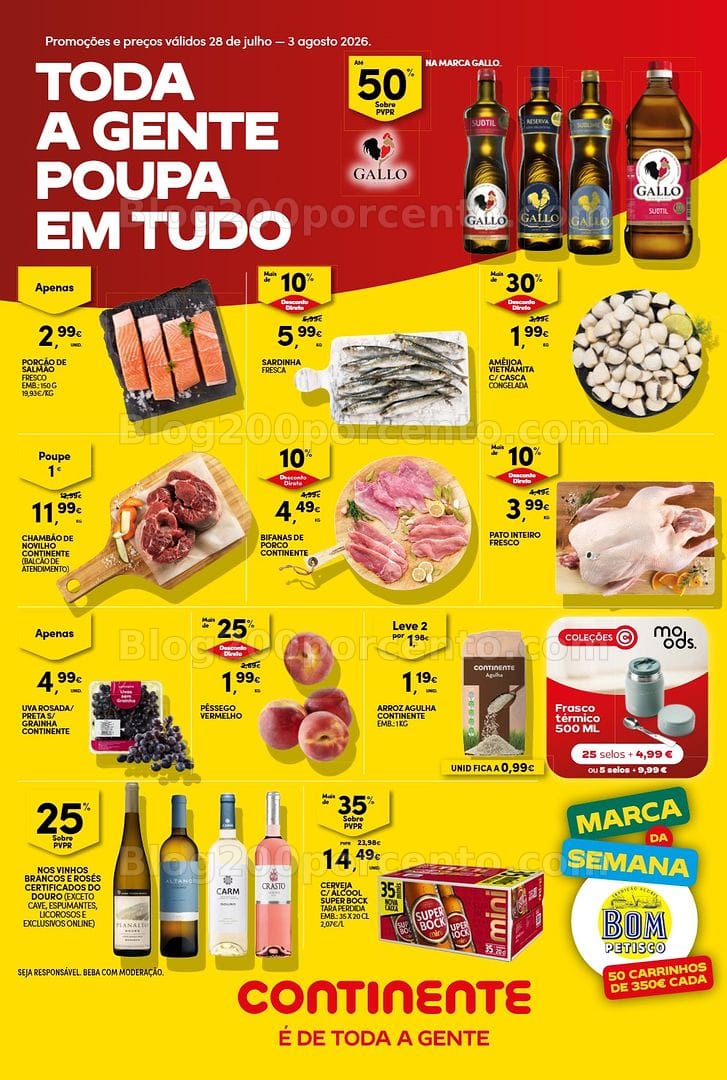 Antevisão Folheto CONTINENTE Bom Dia Promoções de 28 julho a 3 agosto