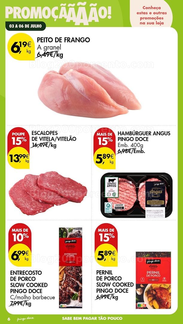 Antevisão Folheto PINGO DOCE Promoções Fim de Semana - 3 a 6 julho