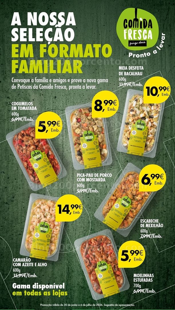 Antevisão Folheto PINGO DOCE Promoções Fim de Semana - 3 a 6 julho