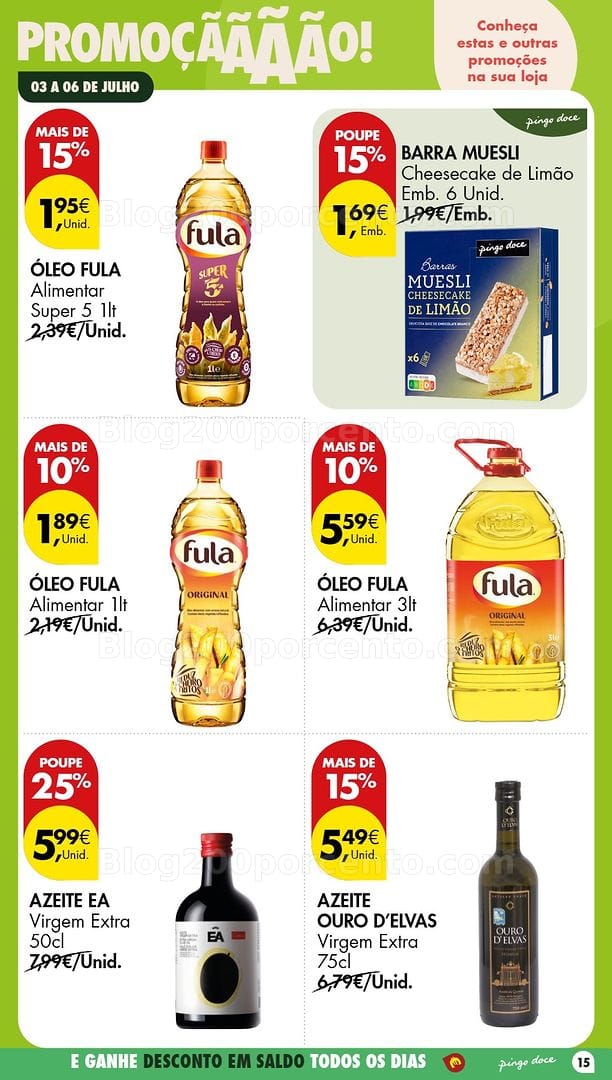 Antevisão Folheto PINGO DOCE Promoções Fim de Semana - 3 a 6 julho