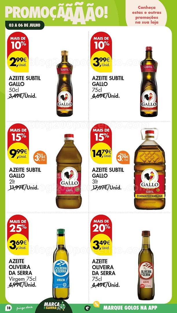 Antevisão Folheto PINGO DOCE Promoções Fim de Semana - 3 a 6 julho
