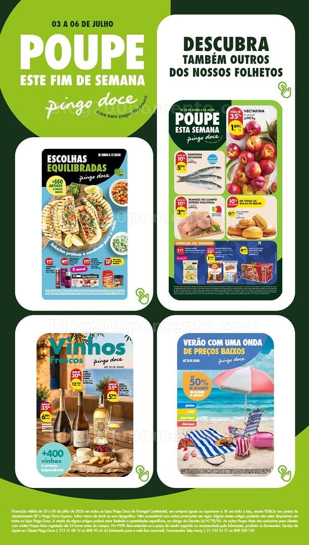 Antevisão Folheto PINGO DOCE Promoções Fim de Semana - 3 a 6 julho
