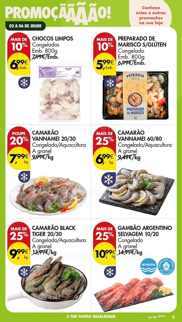Antevisão Folheto PINGO DOCE Promoções Fim de Semana - 3 a 6 julho