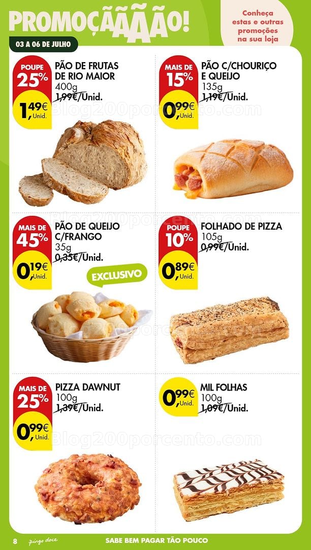Antevisão Folheto PINGO DOCE Promoções Fim de Semana - 3 a 6 julho