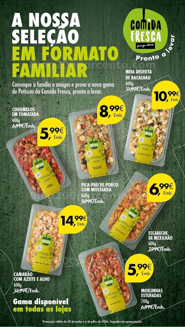Antevisão Folheto PINGO DOCE Promoções Fim de Semana - 3 a 6 julho