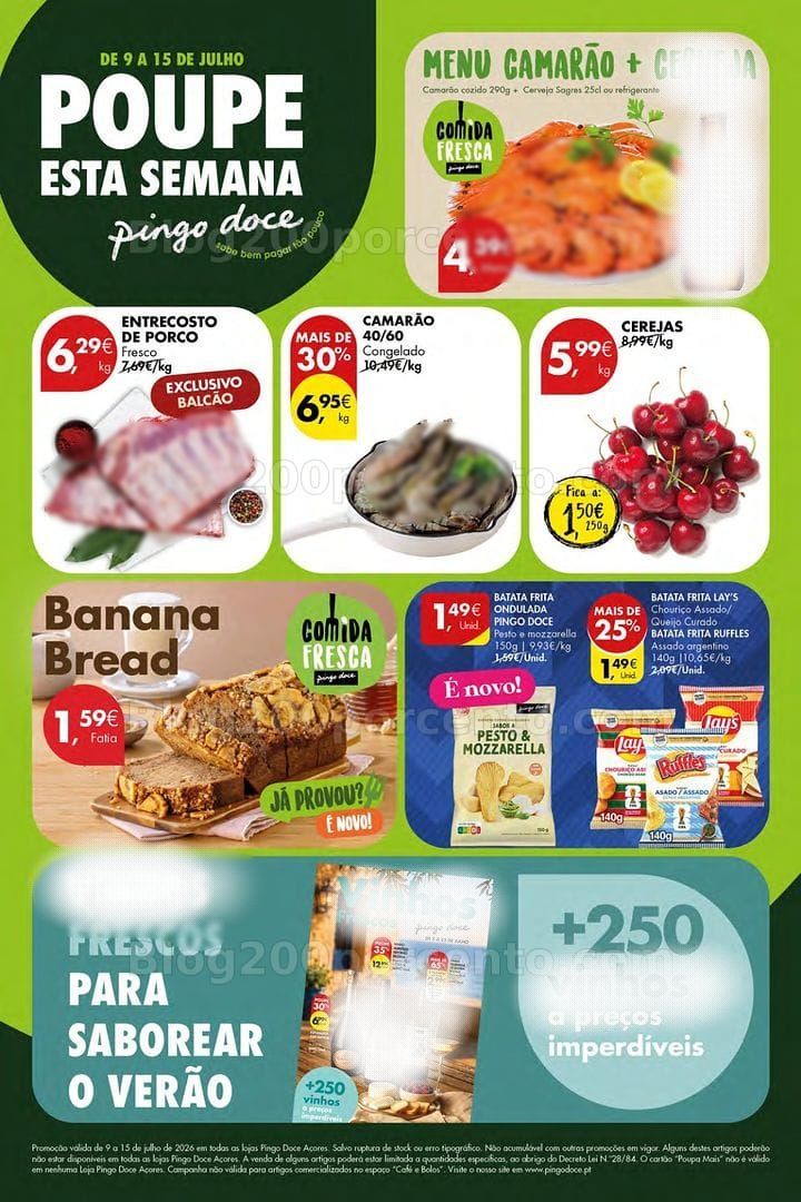 Antevisão Folheto PINGO DOCE Açores Promoções de 9 a 15 julho