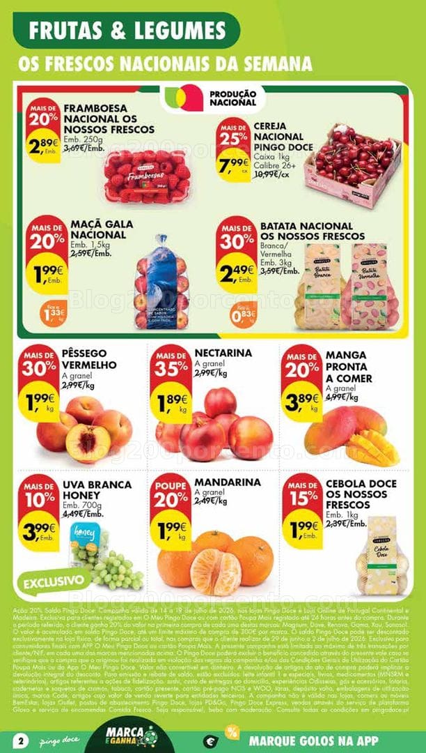 Antevisão Folheto PINGO DOCE Madeira Promoções de 14 a 20 julho