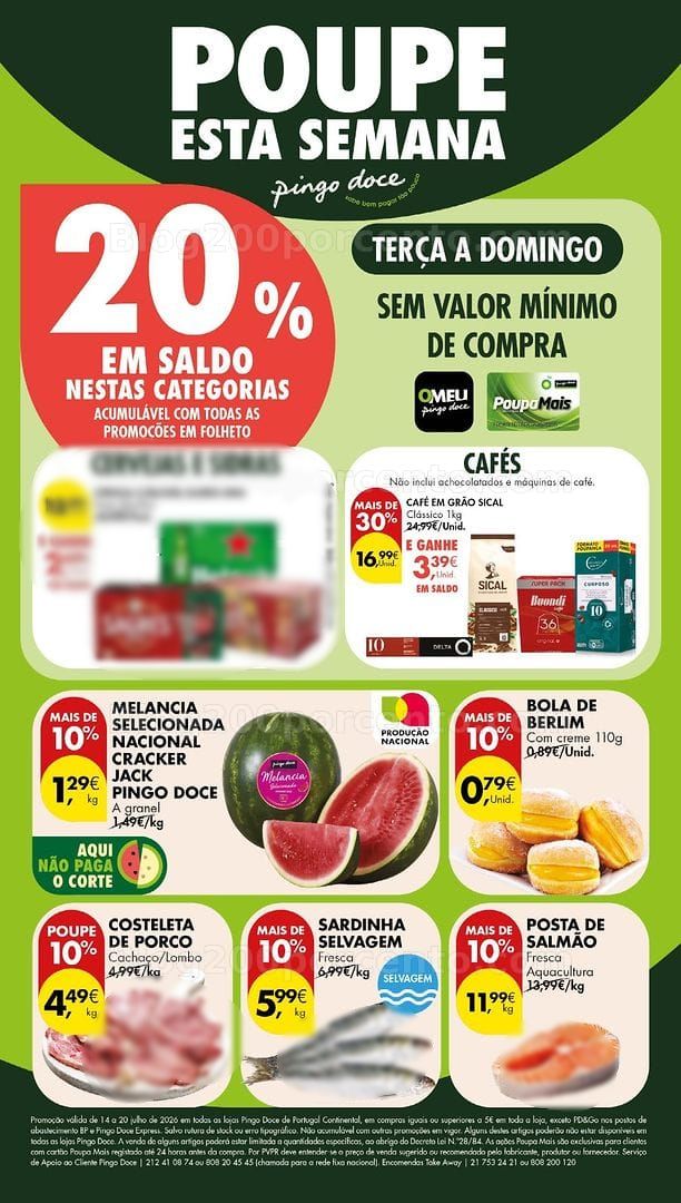 Antevisão Folheto PINGO DOCE Lojas Grandes Promoções de 14 a 20 julho