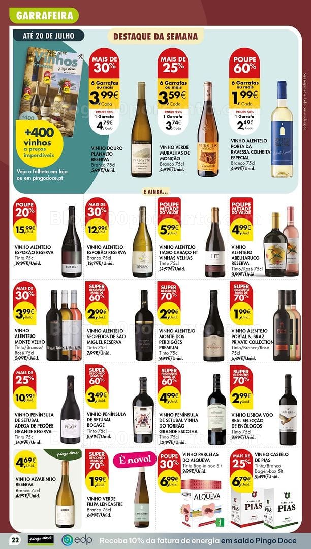 Antevisão Folheto PINGO DOCE Promoções de 14 a 20 julho