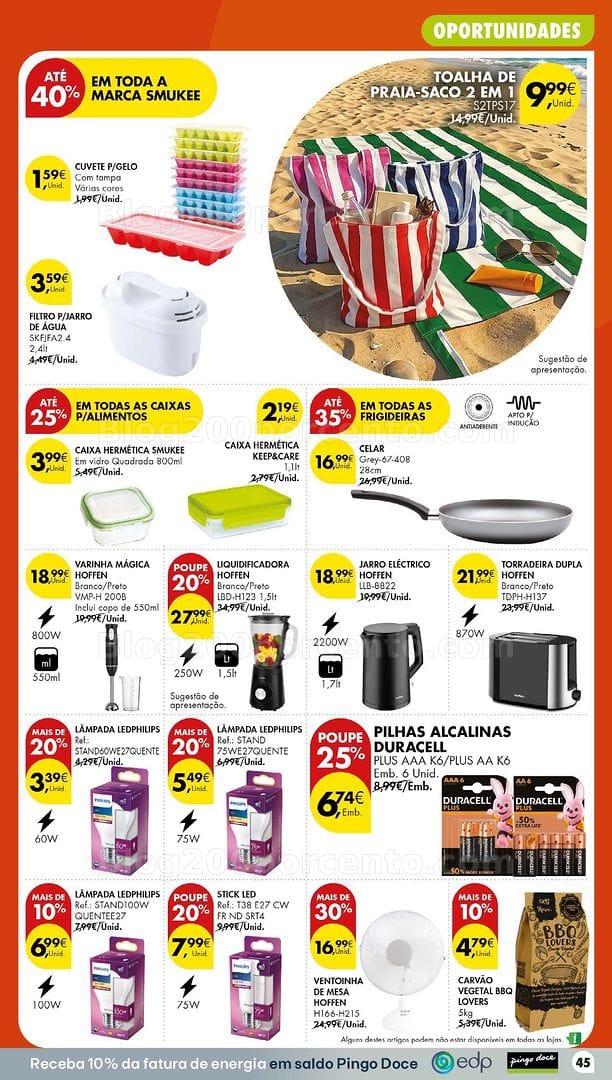Antevisão Folheto PINGO DOCE Grandes Oportunidades Promoções de 14 a 20 julho