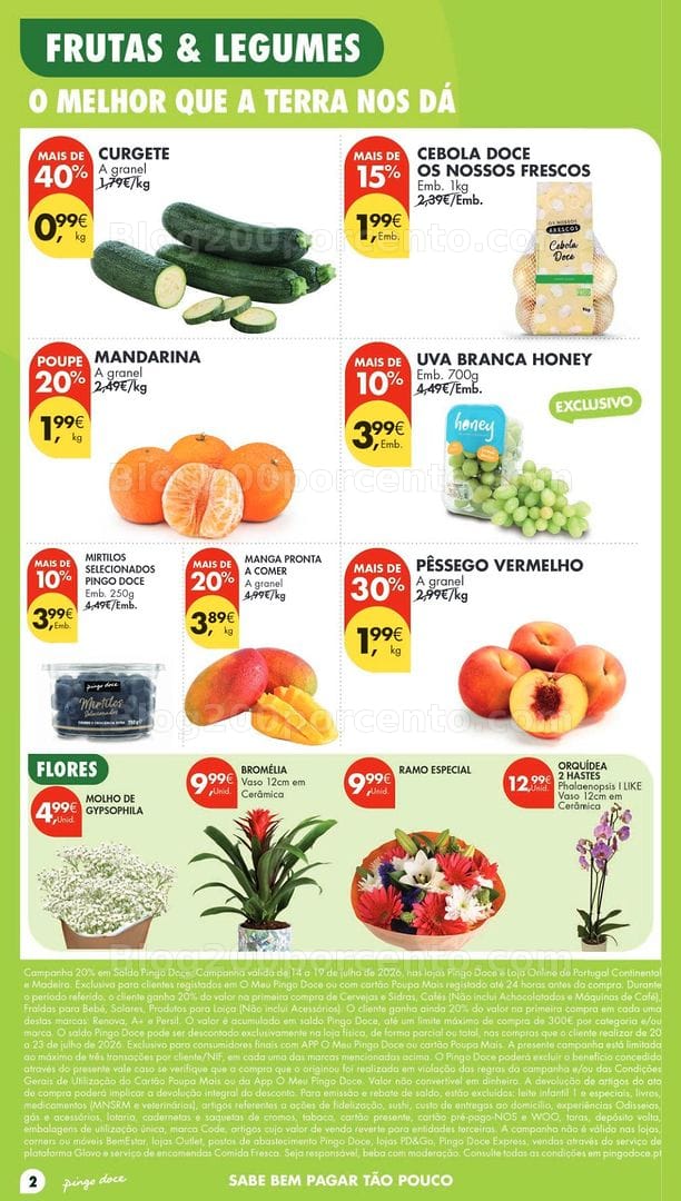 Antevisão Folheto PINGO DOCE Lojas Pequenas Promoções de 14 a 20 julho