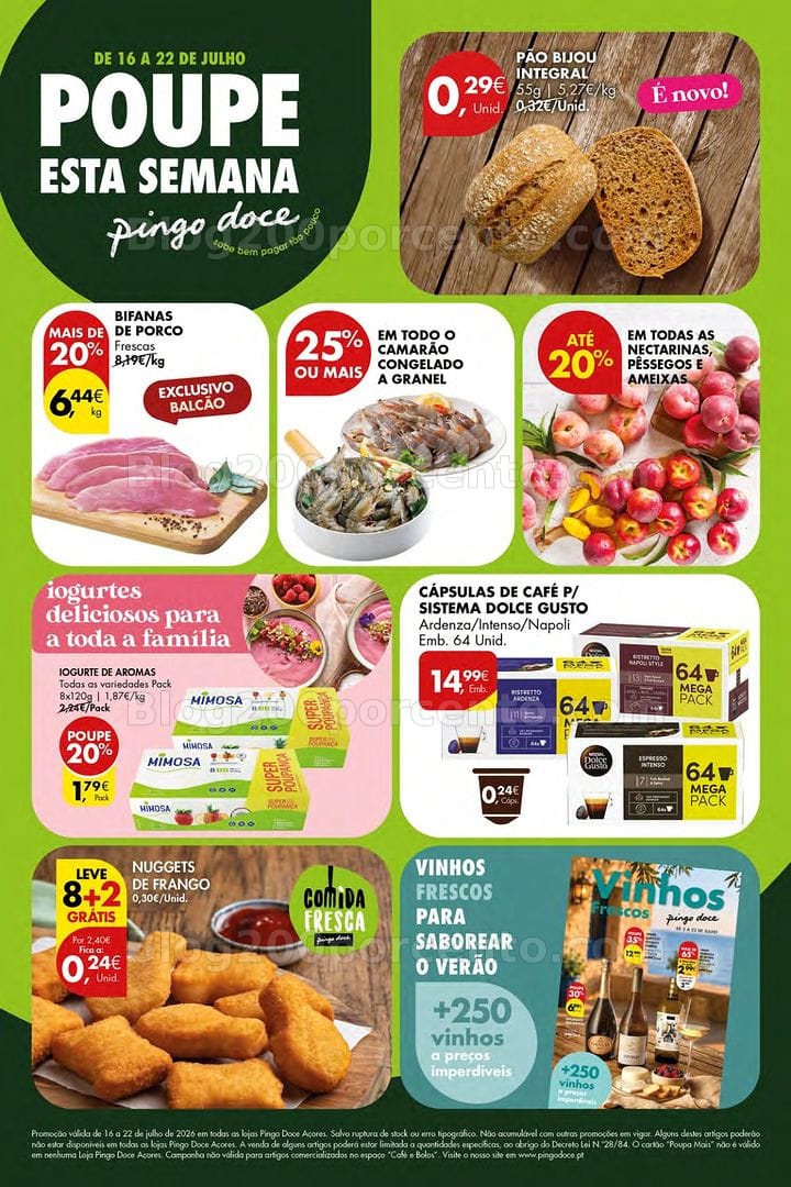 Antevisão Folheto PINGO DOCE Açores Promoções de 16 a 22 julho