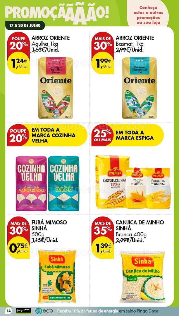 Antevisão Folheto PINGO DOCE Promoções Fim de Semana - 17 a 19 julho