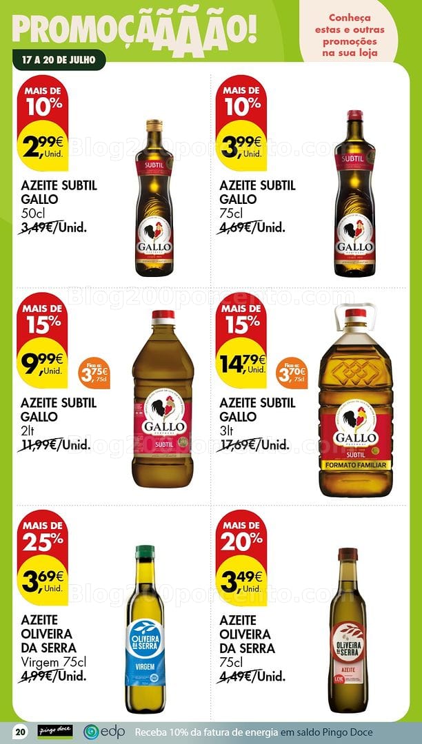 Antevisão Folheto PINGO DOCE Promoções Fim de Semana - 17 a 19 julho